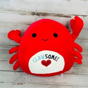 Squishmallows Carlos The Crab 8” Clawsome! VALENTINES SQUAD 2022 Stuffed Plush